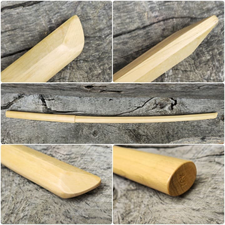 High-quality wooden bokken for martial arts training, crafted from durable wood with a smooth finish.