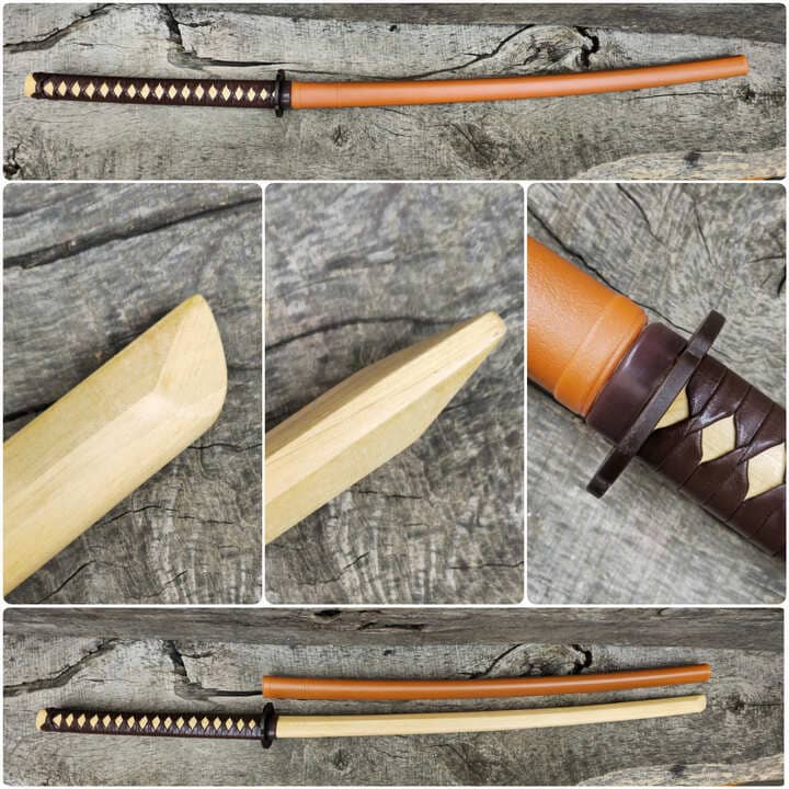 Premium wooden bokken for martial arts training, designed for kendo, aikido, and samurai practice. Durable wood with a smooth finish for optimal handling