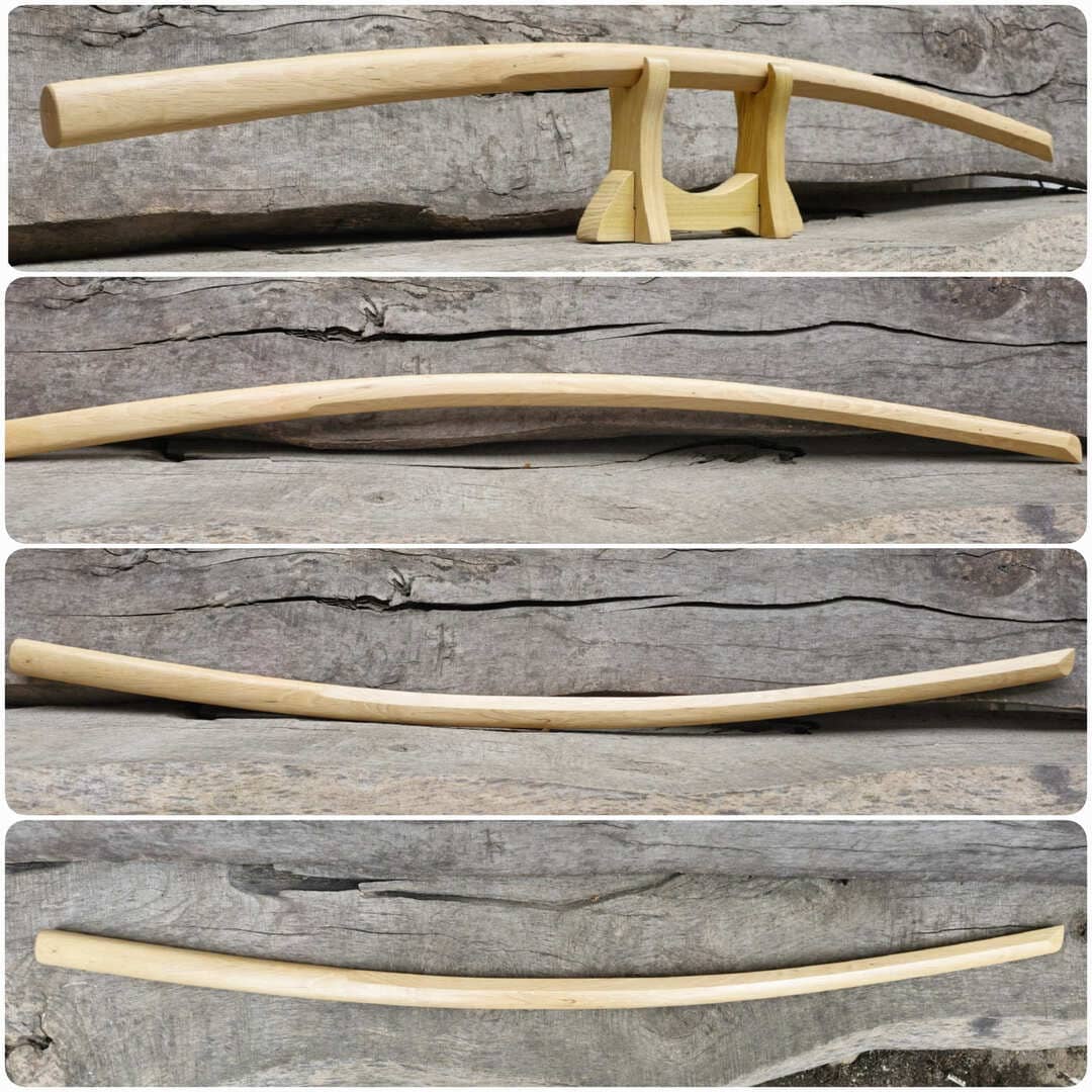 Premium wooden bokken for martial arts training, designed for kendo, aikido, and samurai practice.