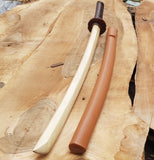 Wooden bokken daito with brown plastic tsuba, plastic saya and tsukamaki - Japanese sword 102 cm (40.1") for Aikido and Iaido - Hornbeam