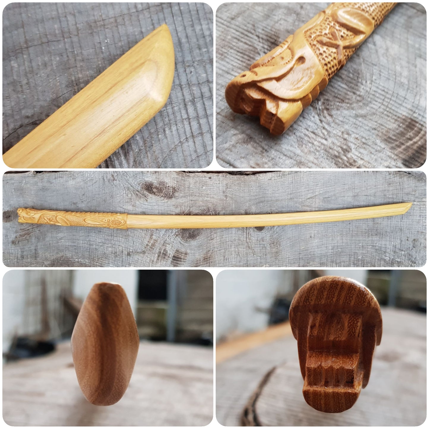 Дерев'яний Bokken Daito Deluxe Dragon 102 (40,1") см - Айкідо, Кендзюцу - Robinia Wood