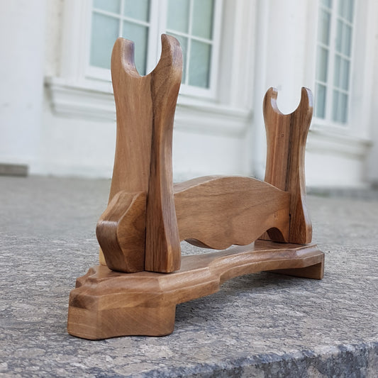 Elegant wooden stand for sword display – ideal for collectors and martial artists