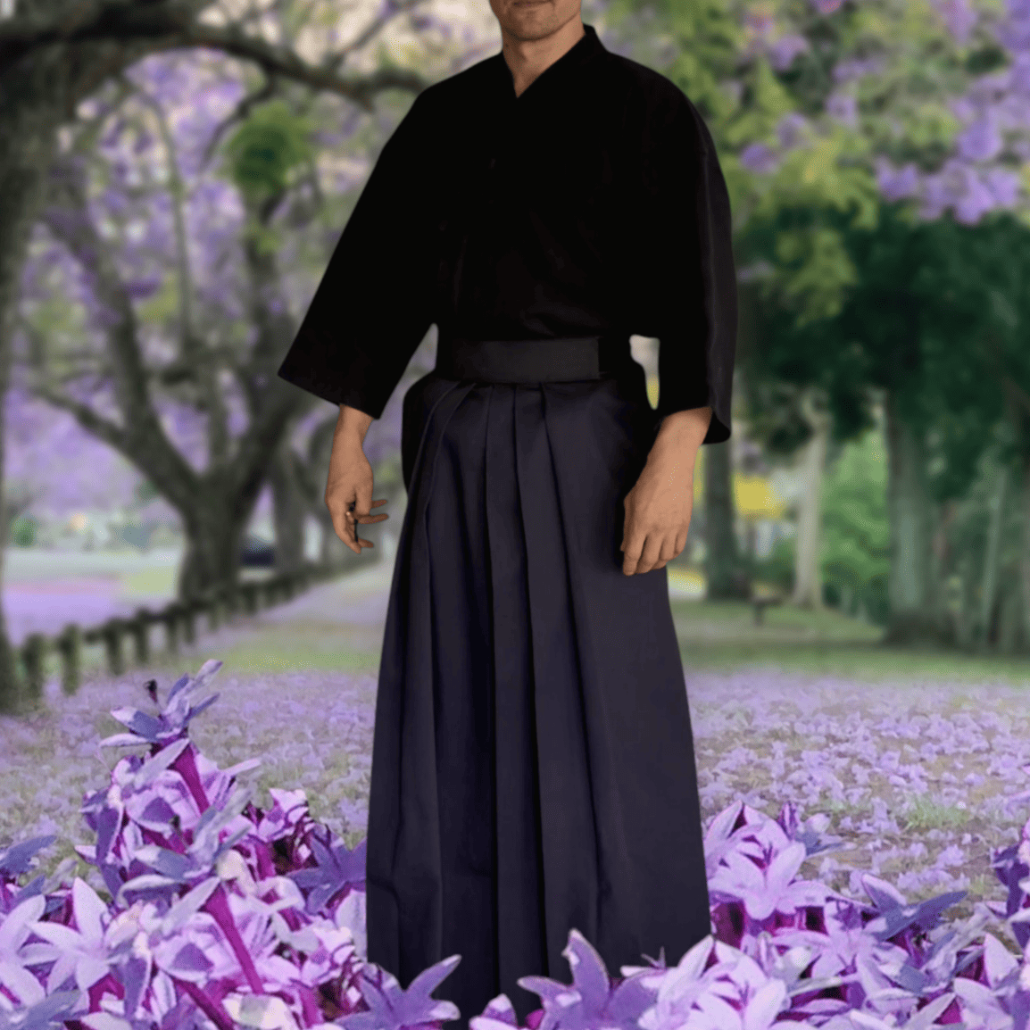 Hakama Aïkido / Kendo Polycoton YORYU – Bleu Ou Noir – Idéal Débutants Et Confirmés
