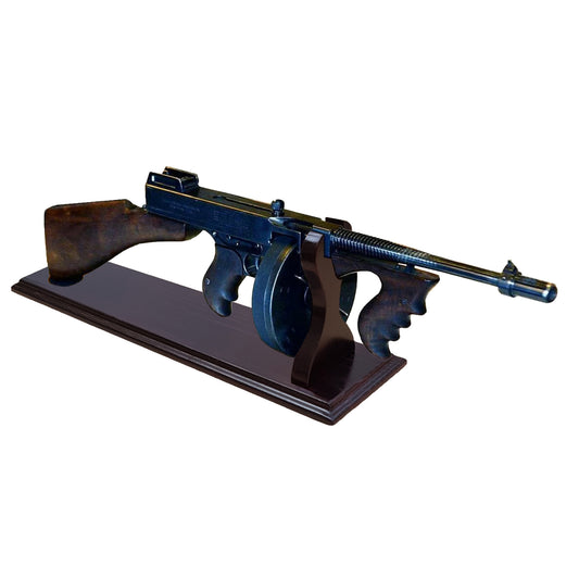 Stand for The Submachine Thompson (Tommy Gun) - Natural Wood