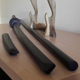 A set of wooden weapons for aikido - Bokken Daito 102 cm (40.1") with tsuba, jo 128 cm (50.4"), tanto - European Ash