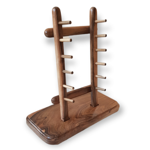 The Floor Stand for Knives - 6 Layer - Natural Wood (Walnut)