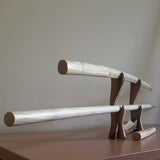 A set of wooden weapons for aikido - Bokken Daito 102 cm (40.1"), jo 128 cm (50.4"), tanto - European Ash