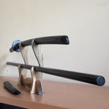 A set of wooden weapons for aikido - Bokken Daito 102 cm (40.1") with tsuba, jo 128 cm (50.4"), tanto - Robinia Wood