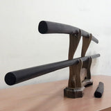 A set of wooden weapons for aikido - Bokken Bokuto 102 cm (40.1"), jo 128 cm (50.4"), tanto - European Ash