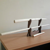 Set of wooden weapons for children Bokken 75 cm (29.5"), Jo 108 cm (42.5"), Tanto 29 cm (11.4") - European Hornbeam