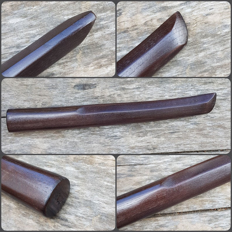 Wooden knife tanto - European Ash - 10 pcs (20% off)