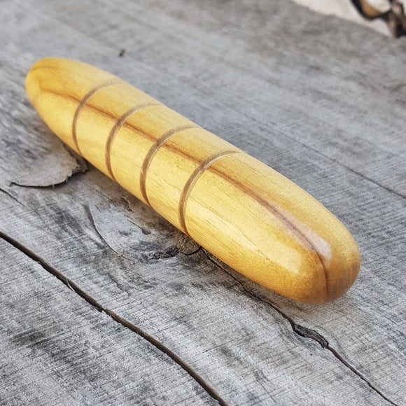 Wooden massage training stick yawara with oval ends - Robinia Wood