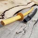 Wooden daito bokken with groove, tsuba and plastic saya- Japanese sword 102 cm (40.1") for Aikido and Iaido - Robinia Wood