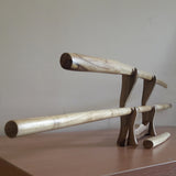A set of wooden weapons for aikido - Bokken Daito 102 cm (40.1"), jo 128 cm (50.4"), tanto - Robinia wood