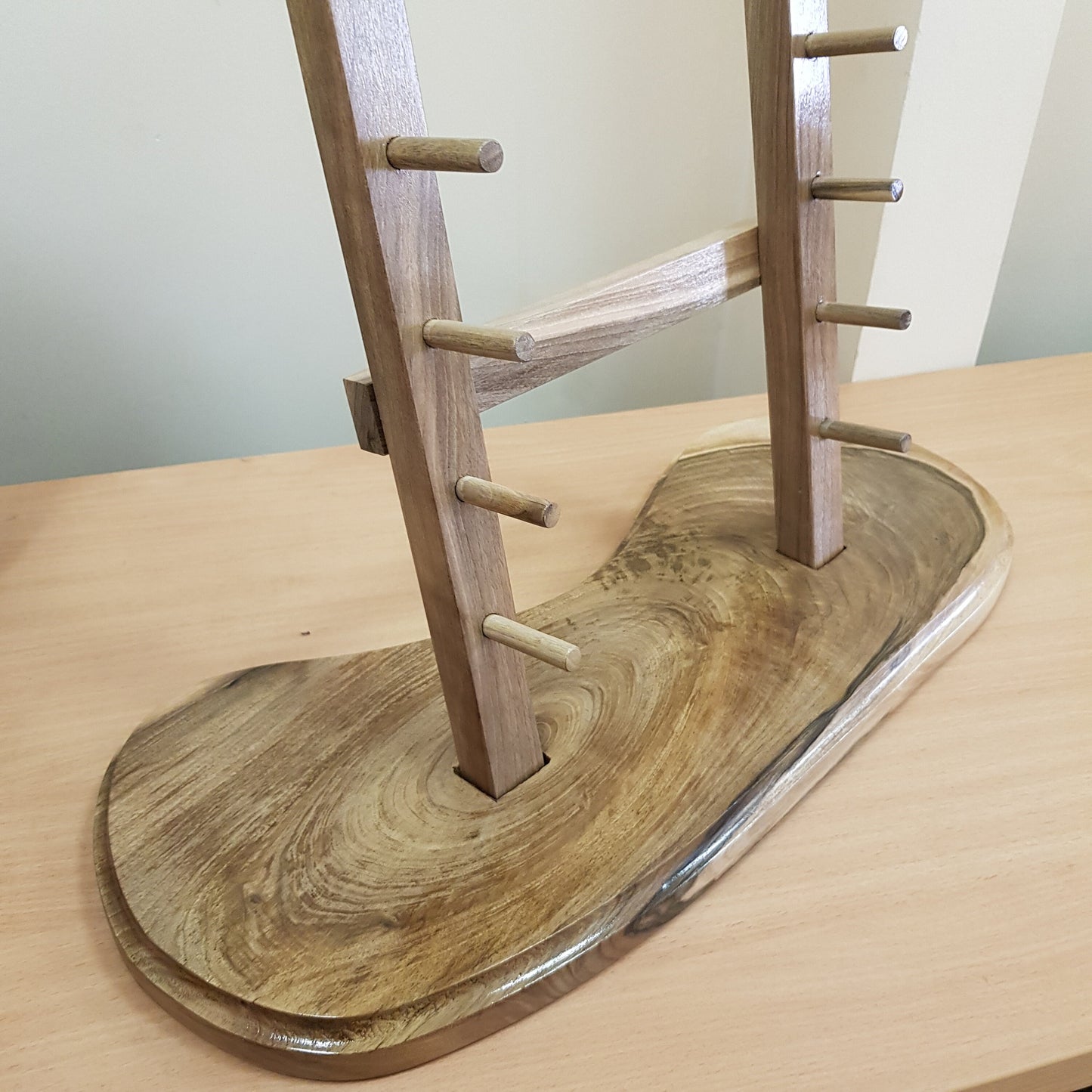 The Floor Stand for Knives - 10 Layer - Natural Wood (Walnut)