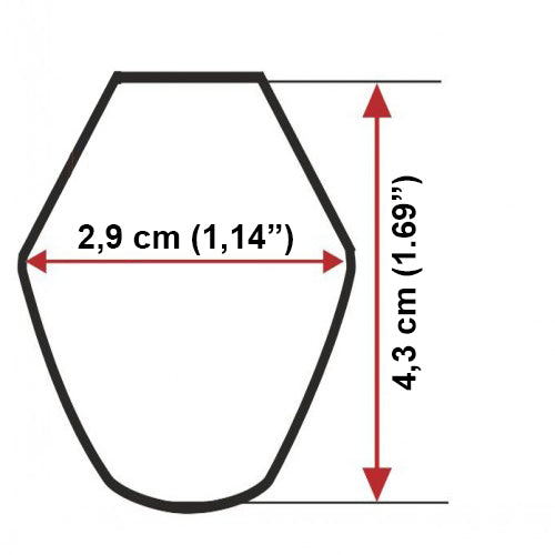 Plastic sheath (saya) for a wooden bokken L78cm(30.7") x W2.9cm(1.14") x H4.3cm(1.69")