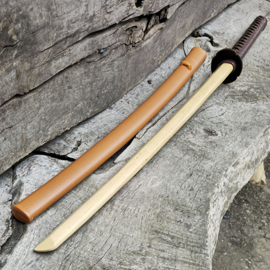 Premium wooden bokken for martial arts training, designed for kendo, aikido, and samurai practice. Durable wood with a smooth finish for optimal handling