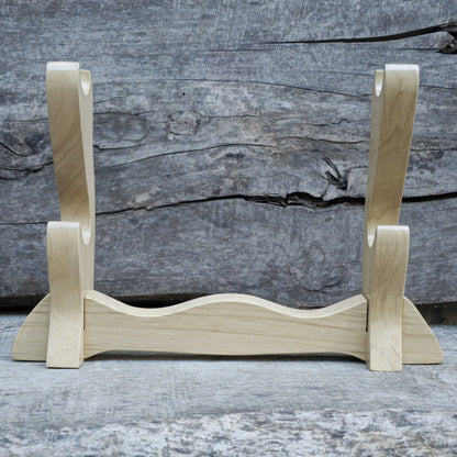 Premium wooden sword stand for katana, samurai, and collectible swords