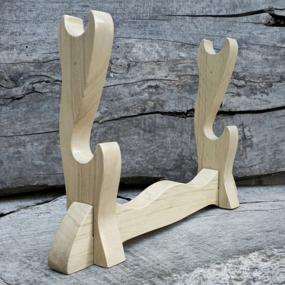 Premium wooden sword stand for katana, samurai, and collectible swords