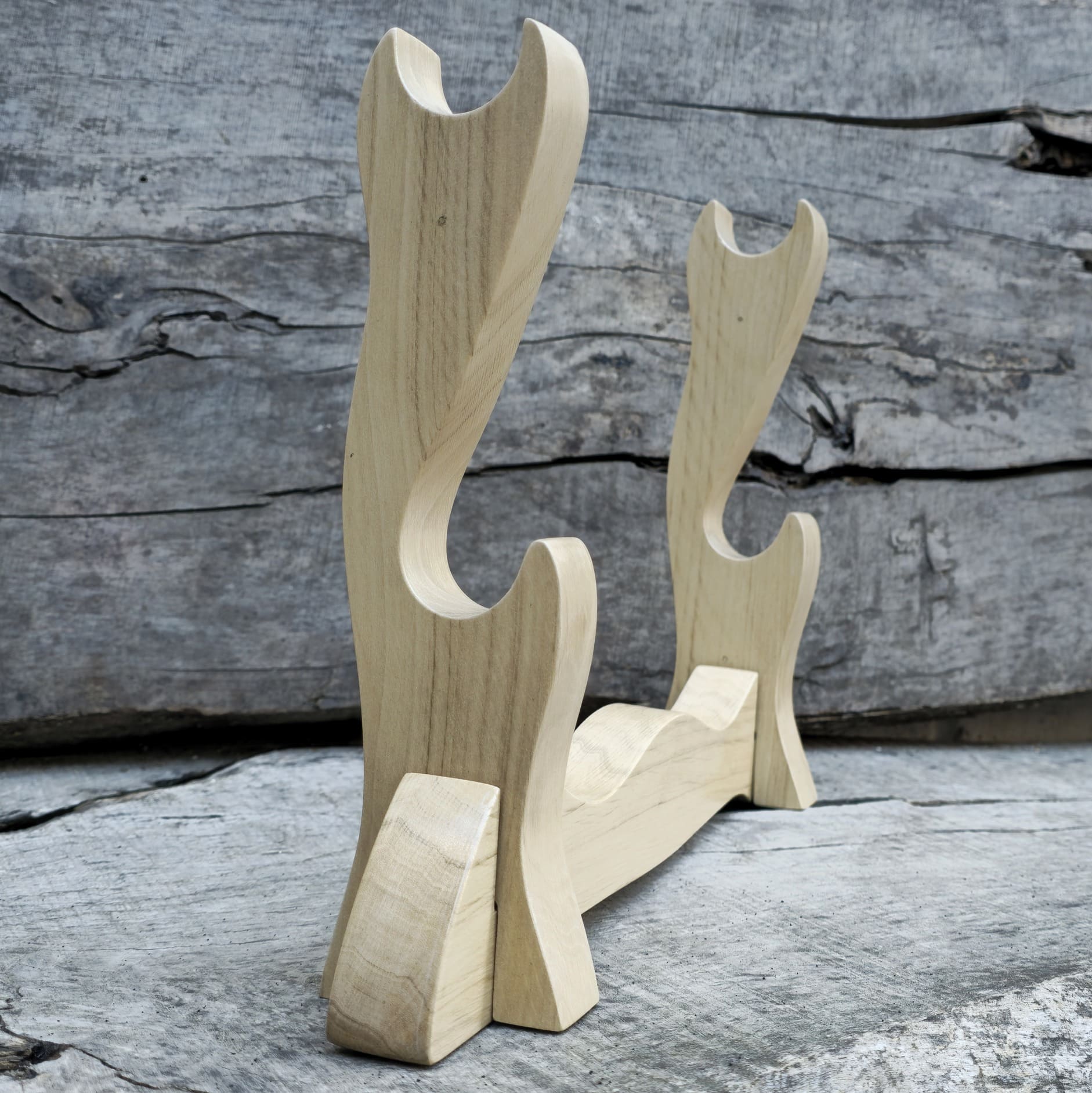 Premium wooden sword stand for katana, samurai, and collectible swords