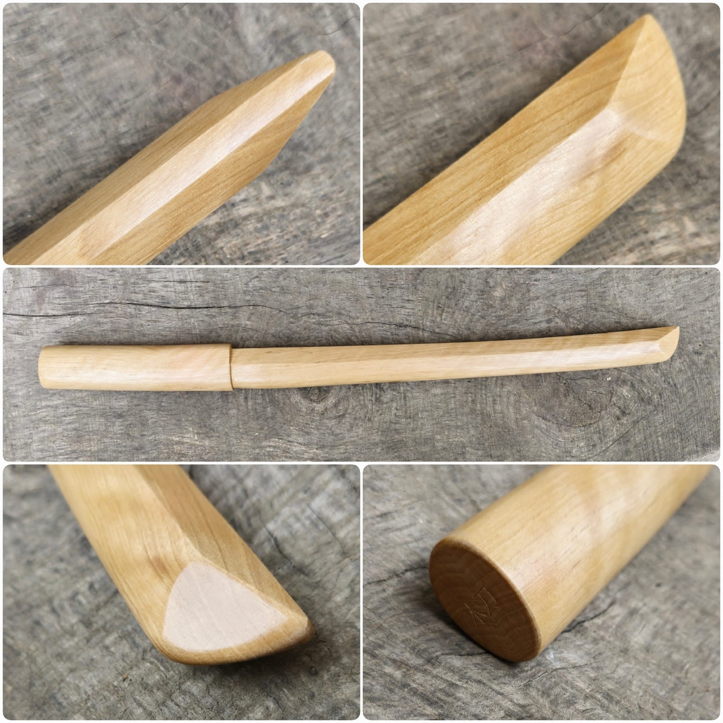 wooden short practice sword