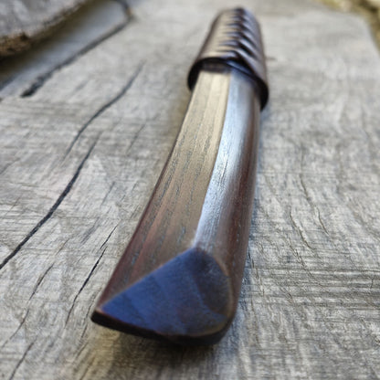 Wooden tanto Japanese style with tsukamaki - European Ash