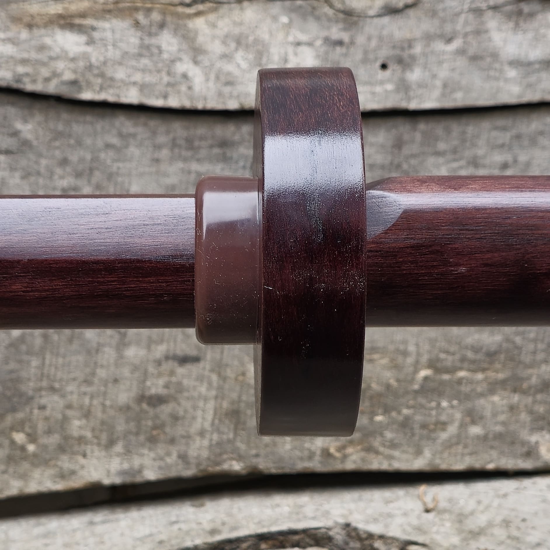Wooden garda for practice sword and bokken, hands protector