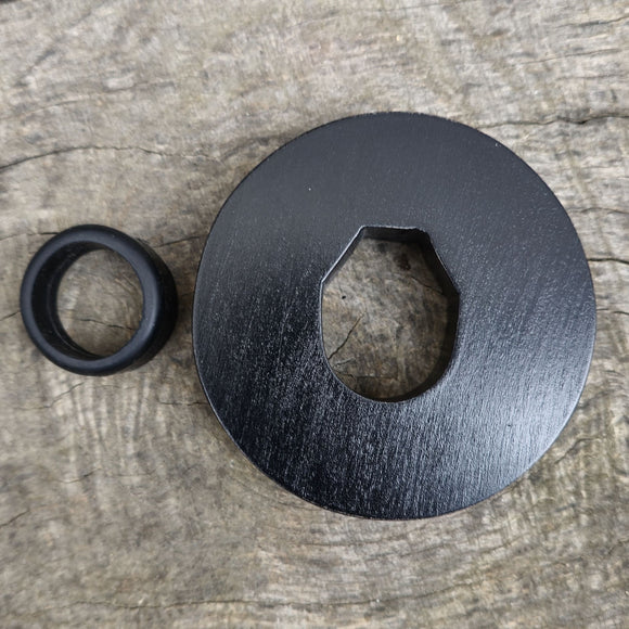Wooden tsuba Kashima Shin Ryu