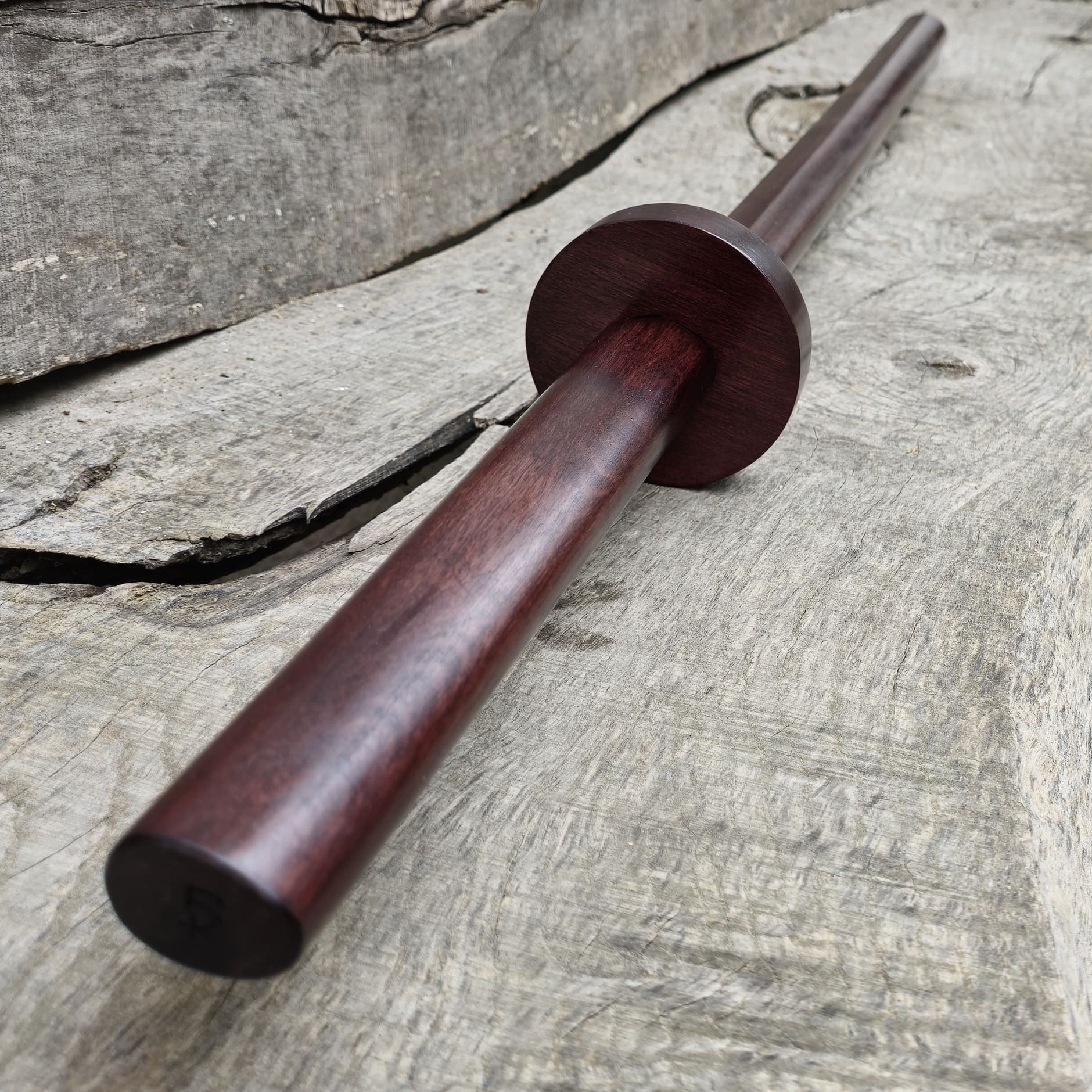 Kashima Shin Ryu style bokken made of solid oak wood for traditional sword training.