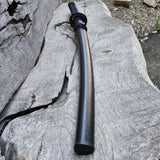 Wooden bokken Daito  with patterned rubber tsuba, plastic saya and tsukamaki - European Hornbeam