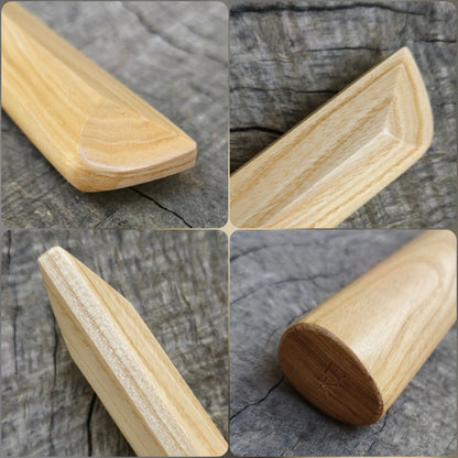 High-quality wooden bokken for martial arts training, crafted from durable wood with a smooth finish. Ideal for kendo, aikido, and samurai sword practice.