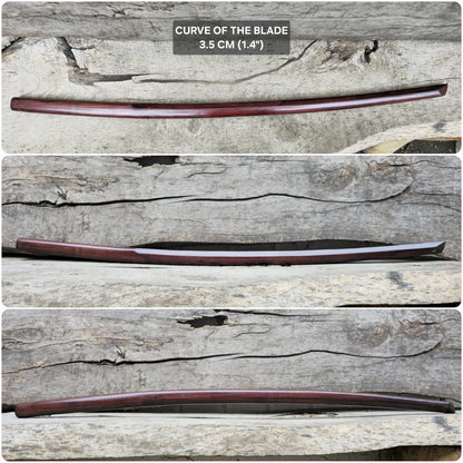 High-quality wooden bokken for martial arts training, crafted from durable wood with a smooth finish. Ideal for kendo, aikido, and samurai sword practice.