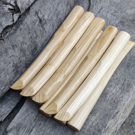 Wooden knife tanto - European Ash - 10 pcs (20% off)