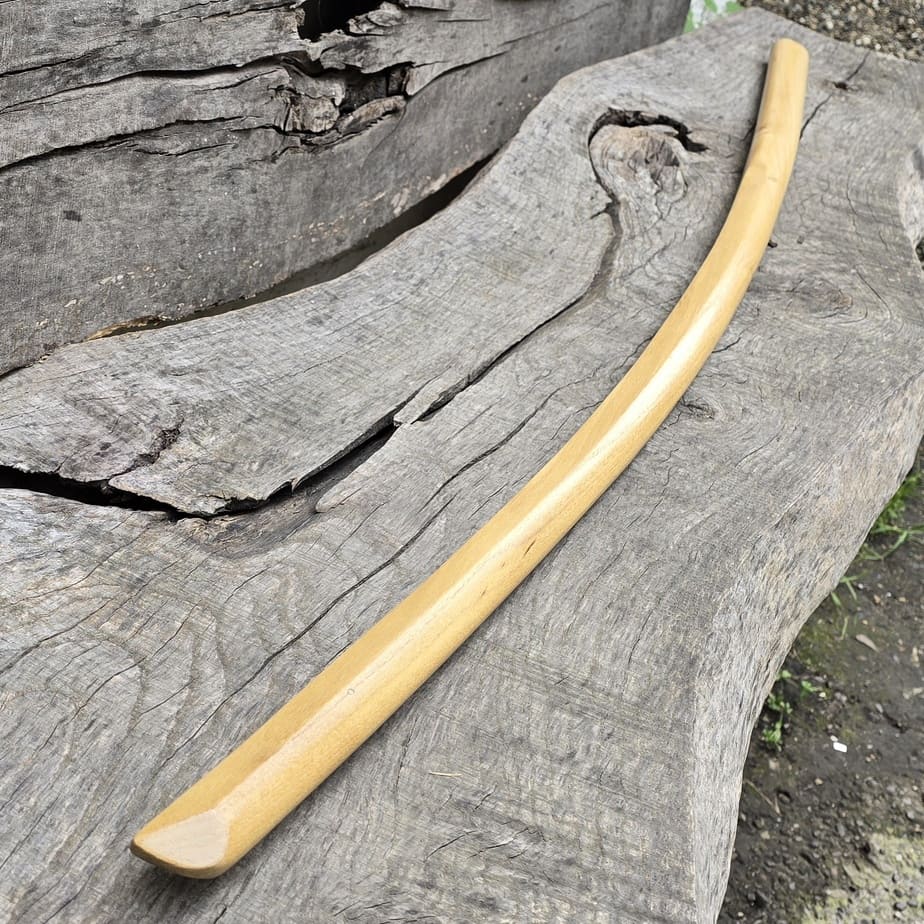 Premium wooden bokken for martial arts training, designed for kendo, aikido, and samurai practice.