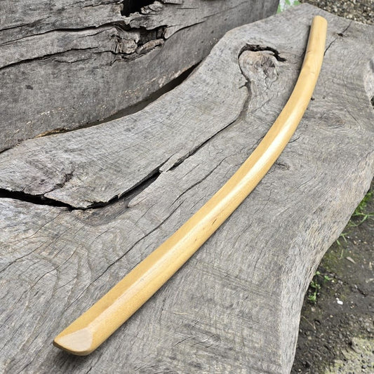 Premium wooden bokken for martial arts training, designed for kendo, aikido, and samurai practice.