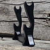 Sword Katana Bokken Stand Holder - Natural Wood Robinia - 2 layer