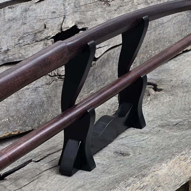 Підставка для меча Katana Bokken - натуральна деревина Robinia - 2 шари