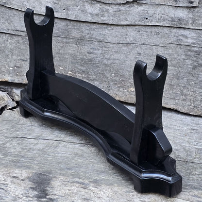 Wooden solid black stand for sword or katana 