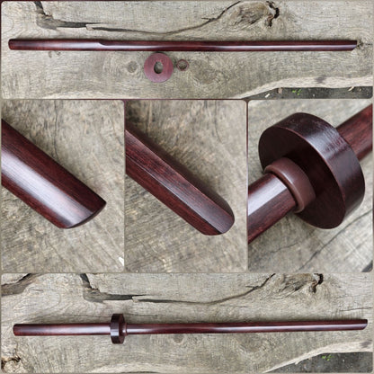 Kashima Shin Ryu style bokken made of solid oak wood for traditional sword training.