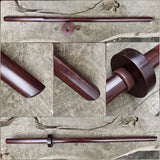 Kashima Shin Ryu style bokken made of solid oak wood for traditional sword training.