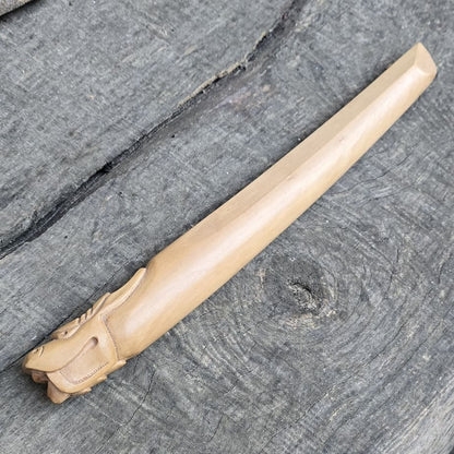 Wooden knife tanto Deluxe Dragon - Dogwood