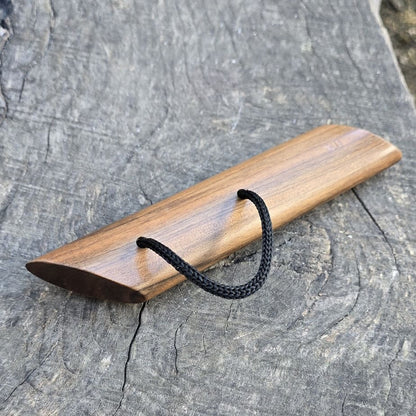 Wooden massage training stick yawara with sharp ends - Walnut