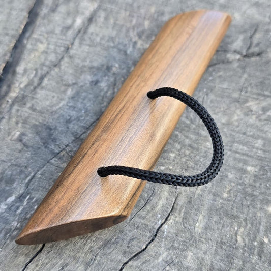 Wooden massage training stick yawara with sharp ends - Walnut