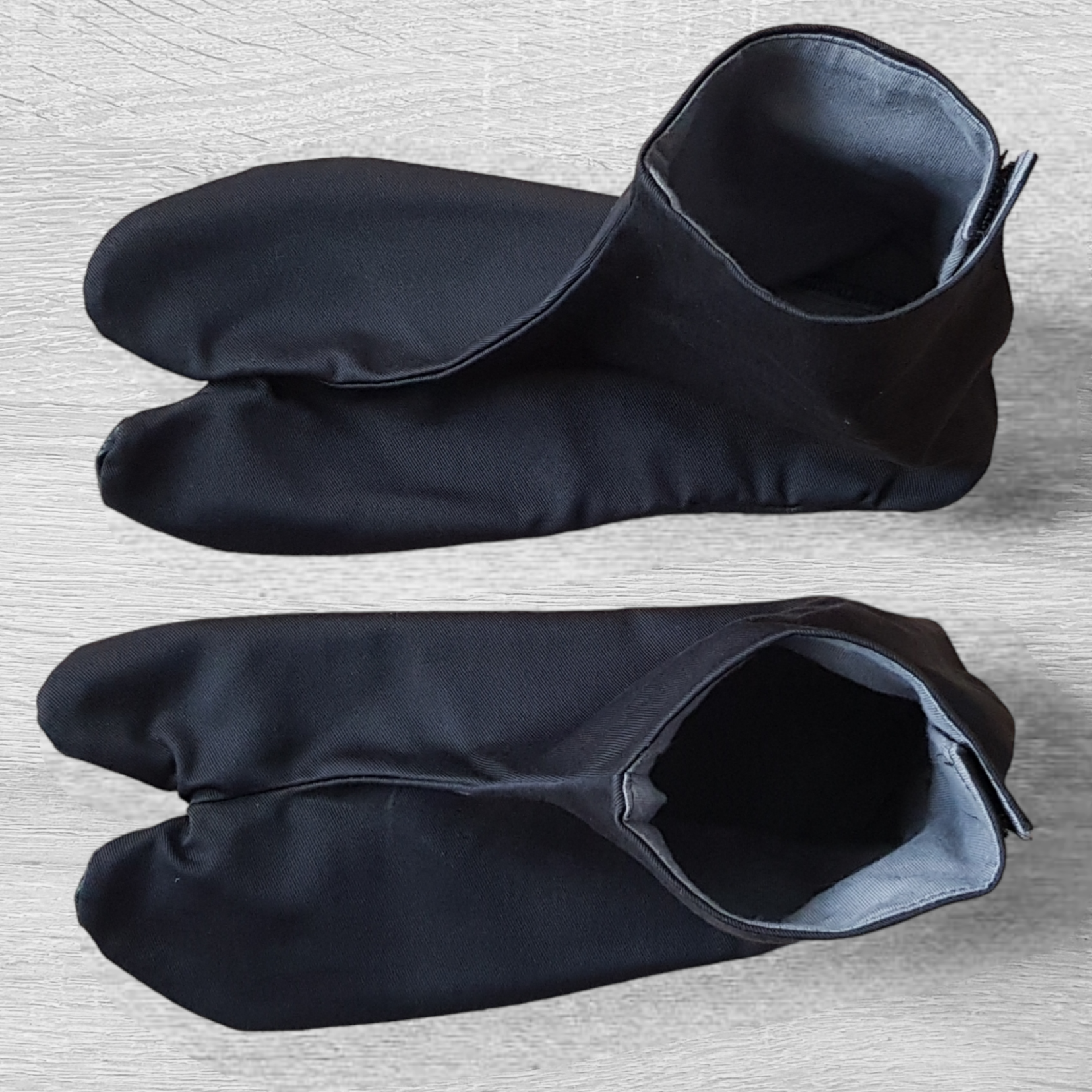 Split-toe tabi socks for kendo, aikido, and karate