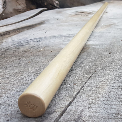 Wooden Jo staff for aikido jodo kobudo 128 cm (50.4") - European Hornbeam