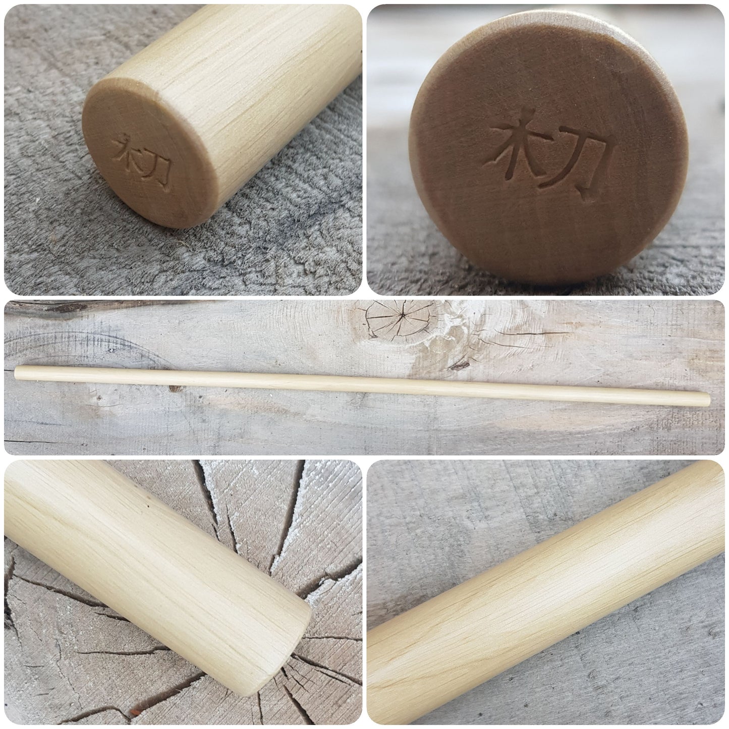 Wooden Jo staff for aikido jodo kobudo 128 cm (50.4") - European Hornbeam