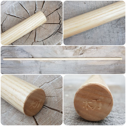 Wooden Jo staff for aikido jodo kobudo 128 cm (50.4") - European Ash - 10 pcs (20% off)