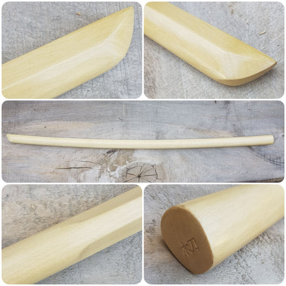 Wooden bokken - Japanese sword - Bokuto 75 cm (29.53")- Aikido and Kendo - European Hornbeam