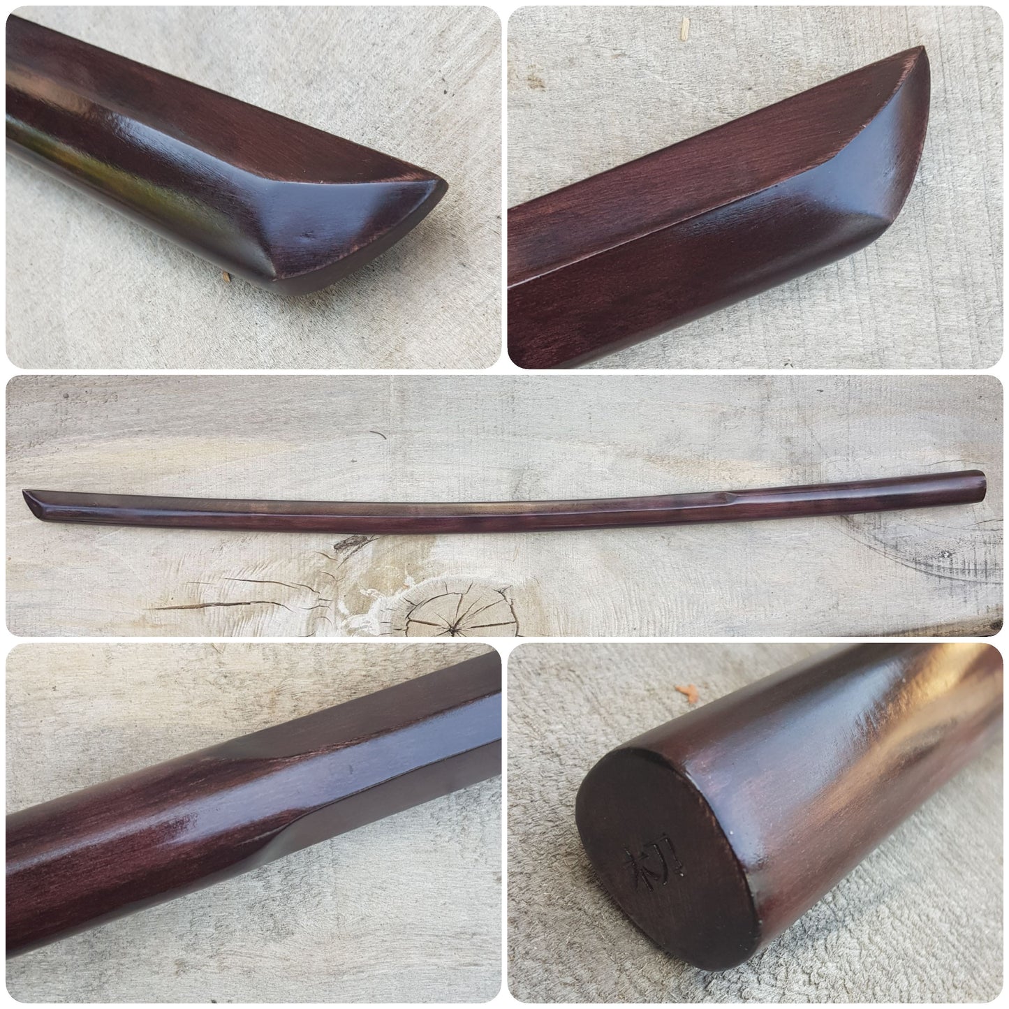Wooden bokken - Japanese sword - Bokuto 102 cm (40.1") for Aikido and Kendo - European Hornbeam