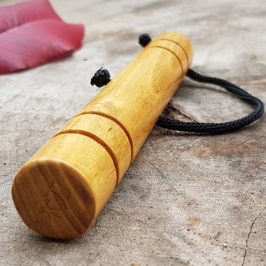 Wooden massage training stick yawara with blunt ends - Robinia Wood